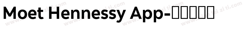Moet Hennessy App字体转换